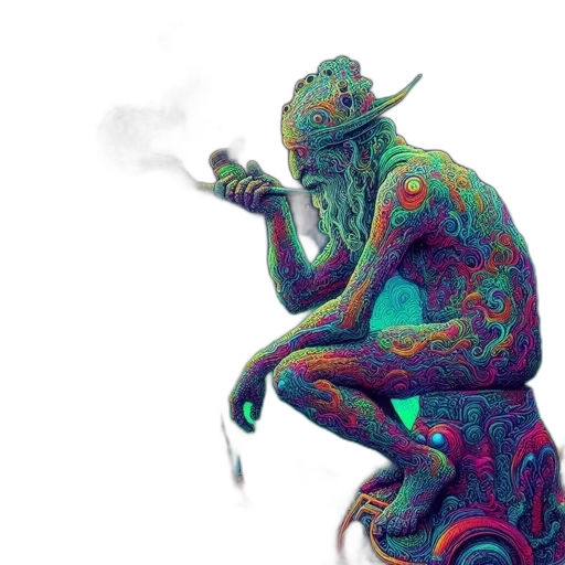 creature, dragon, mask, staff transparent PNG cut-out