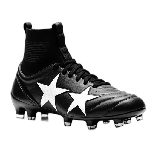 shoes, black, white, high-top transparent PNG cut-out