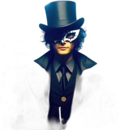 mask, hat, staff, pixel art transparent PNG cut-out