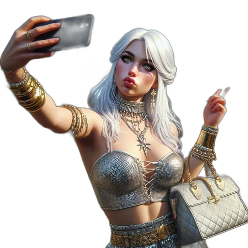 weapon, jewelry, staff, face transparent PNG cut-out