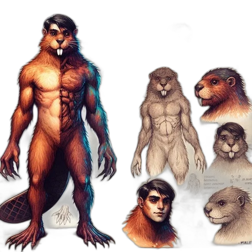creature, concept art, fantasy art, comic book art transparent PNG cut-out