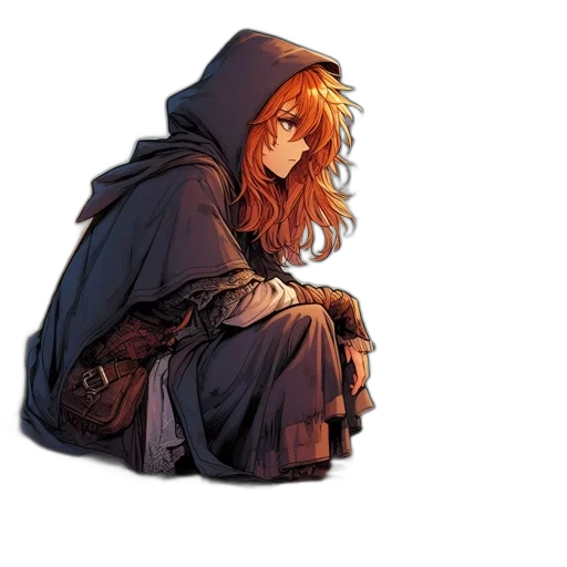 jacket, weapon, staff, face transparent PNG cut-out