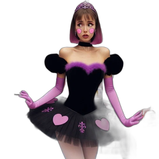 dress, creature, concept art, 3d render transparent PNG cut-out