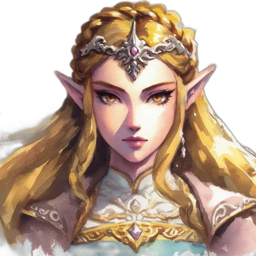 crown, face, staff, fantasy art transparent PNG cut-out