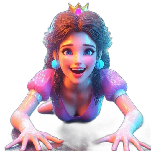 crown, dress, face, robot transparent PNG cut-out