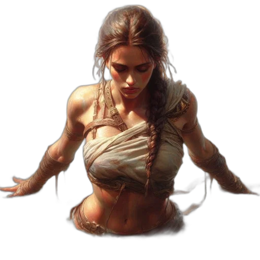 concept art, fantasy art, comic book art, pixel art transparent PNG cut-out