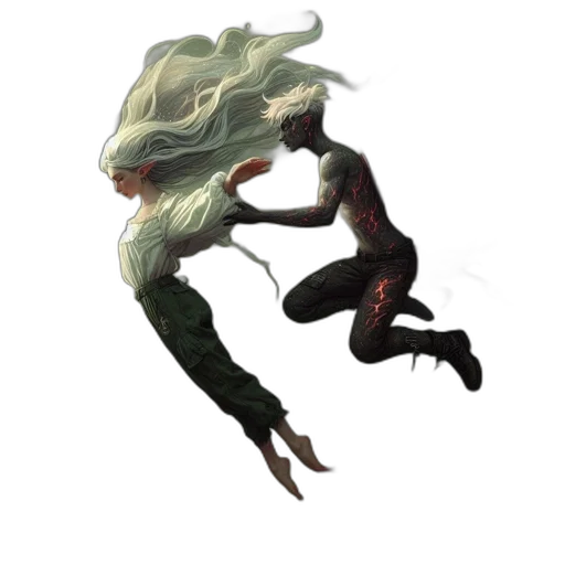 creature, dragon, hair, mask transparent PNG cut-out