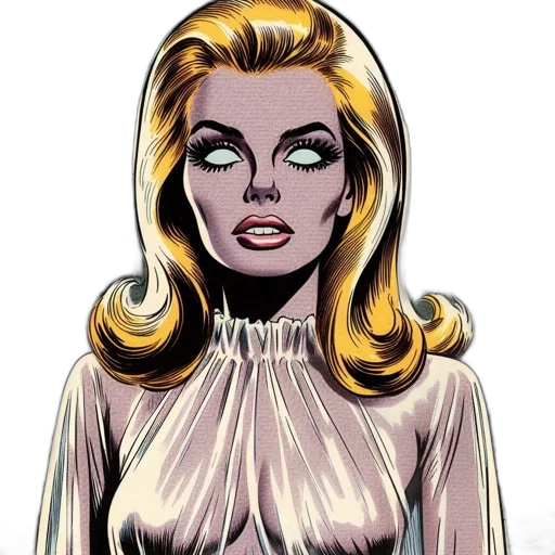 dress, comic book art, cartoon, concept art transparent PNG cut-out