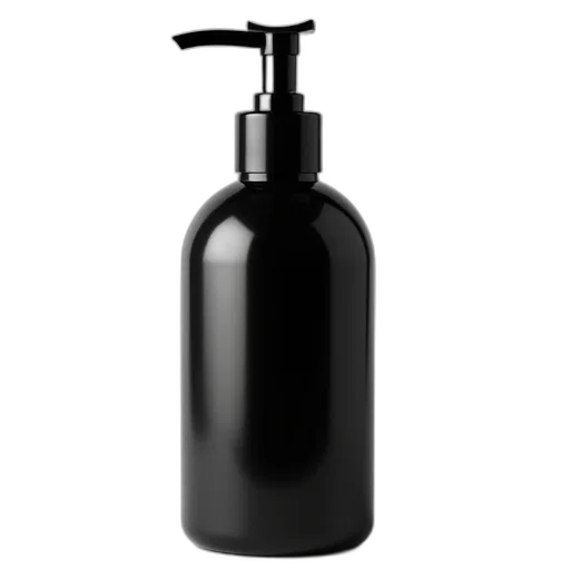 bottle, hair, photorealistic, 3d render transparent PNG cut-out
