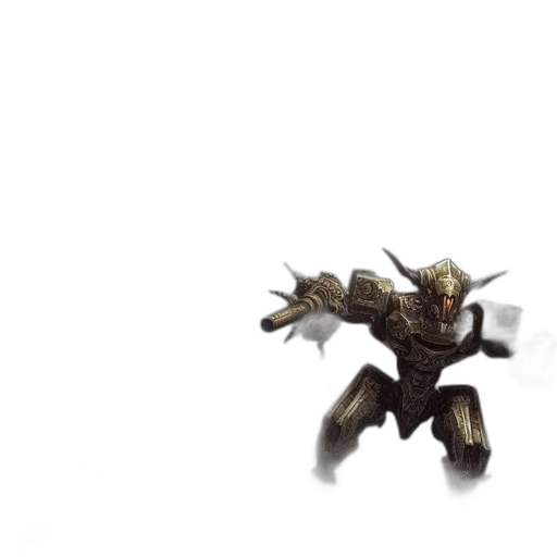 robot, creature, weapon, mask transparent PNG cut-out