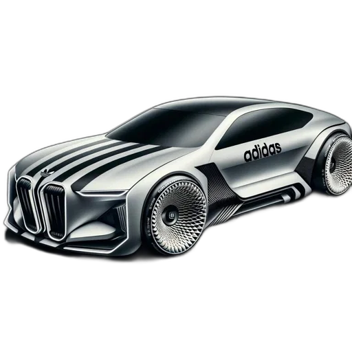 car, 3d render, concept art, photorealistic transparent PNG cut-out