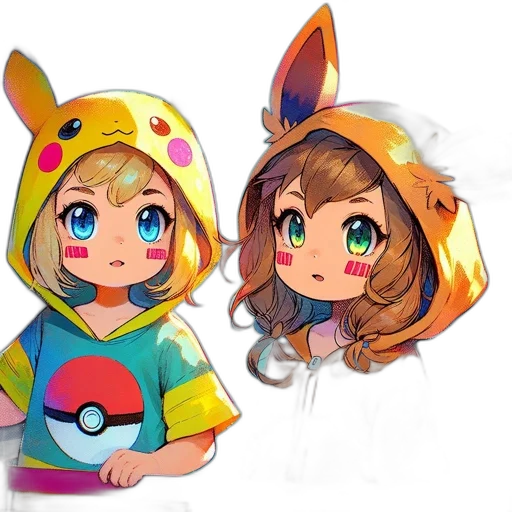 hat, dress, pixel art, anime transparent PNG cut-out