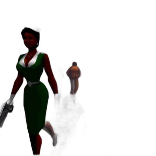 weapon, dress, staff, 3d render transparent PNG cut-out