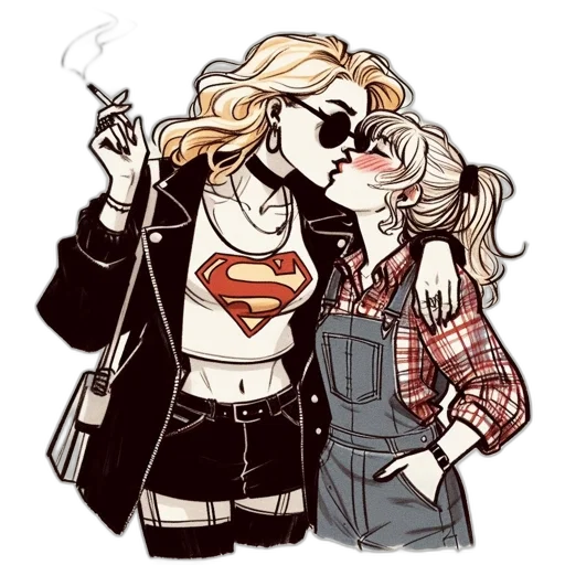 comic book art, cartoon, concept art, watercolor transparent PNG cut-out