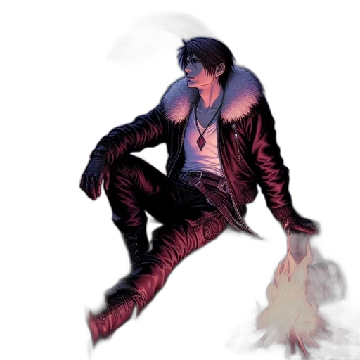 jacket, creature, concept art, comic book art transparent PNG cut-out