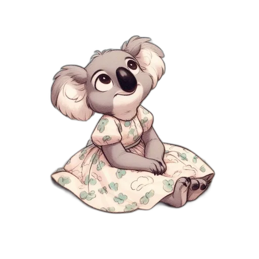 dress, creature, staff, animal transparent PNG cut-out