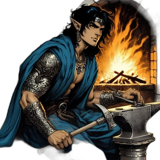 sword, dragon, staff, fantasy art transparent PNG cut-out