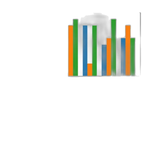 green, colorful, bar, chart transparent PNG cut-out