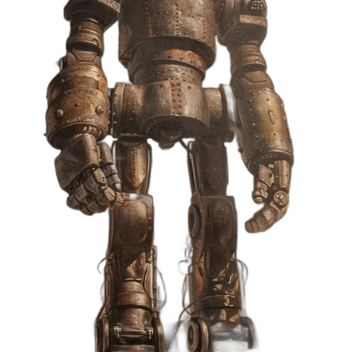 robot, weapon, staff, creature transparent PNG cut-out