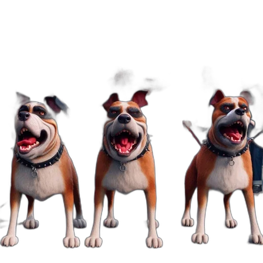 animal, staff, 3d render, concept art transparent PNG cut-out