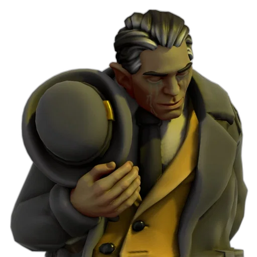 jacket, staff, weapon, face transparent PNG cut-out