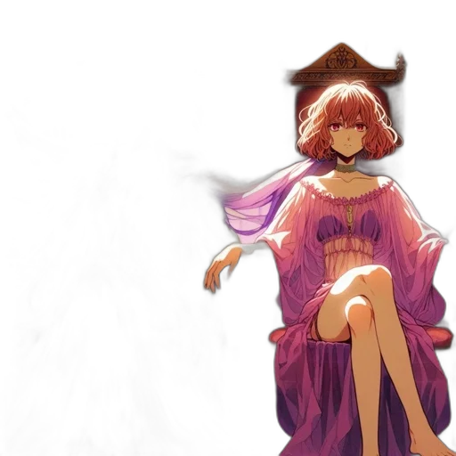 dress, crown, staff, hat transparent PNG cut-out