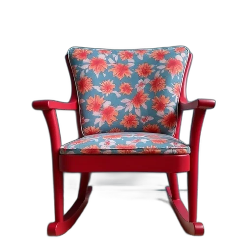 furniture, crown, 3d render, red transparent PNG cut-out