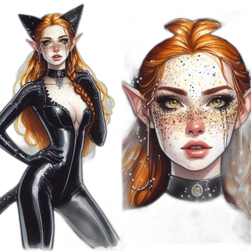 fantasy art, concept art, comic book art, watercolor transparent PNG cut-out