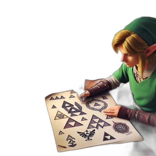 concept art, fantasy art, 3d render, pixel art transparent PNG cut-out