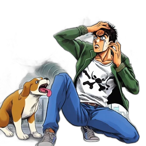 animal, jacket, anime, concept art transparent PNG cut-out
