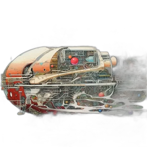 car, robot, weapon, concept art transparent PNG cut-out