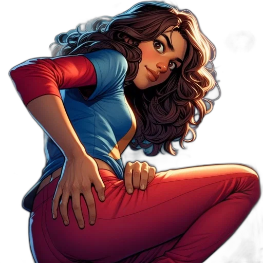 comic book art, concept art, cartoon, fantasy art transparent PNG cut-out