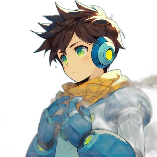 robot, weapon, mask, staff transparent PNG cut-out