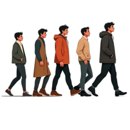 jacket, concept art, cartoon, pixel art transparent PNG cut-out