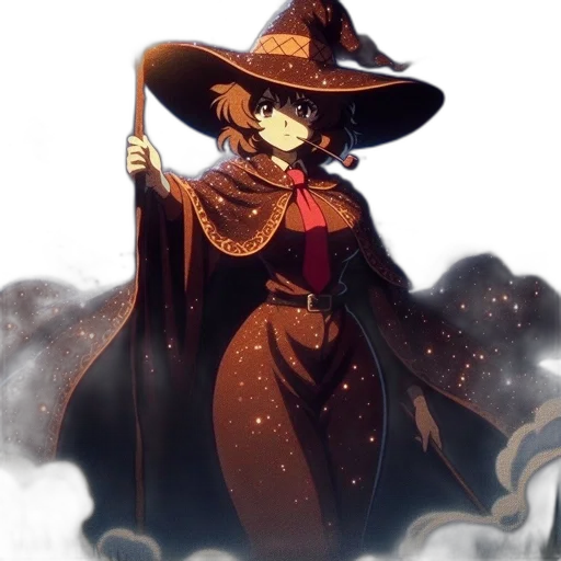 staff, hat, dress, mask transparent PNG cut-out