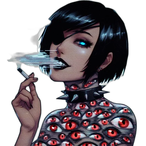 robot, jacket, face, comic book art transparent PNG cut-out