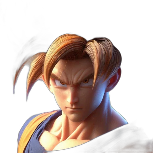 face, hair, staff, concept art transparent PNG cut-out