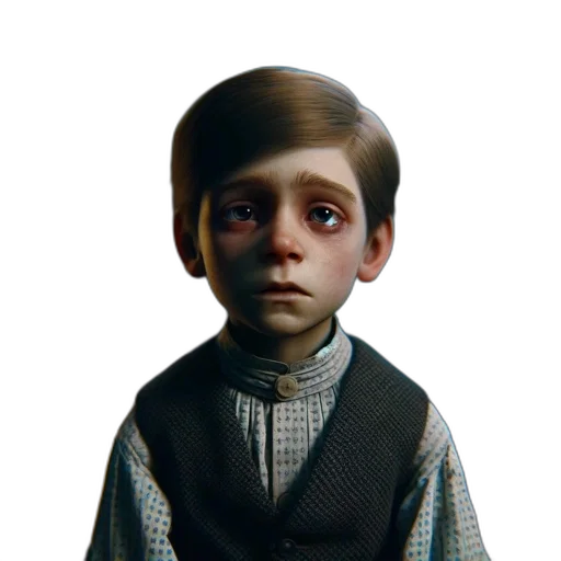 robot, face, jacket, staff transparent PNG cut-out
