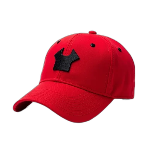 hat, crown, 3d render, red transparent PNG cut-out