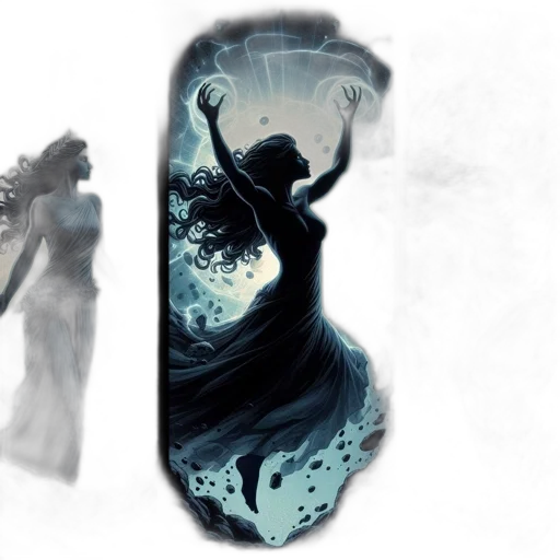 dress, concept art, fantasy art, comic book art transparent PNG cut-out