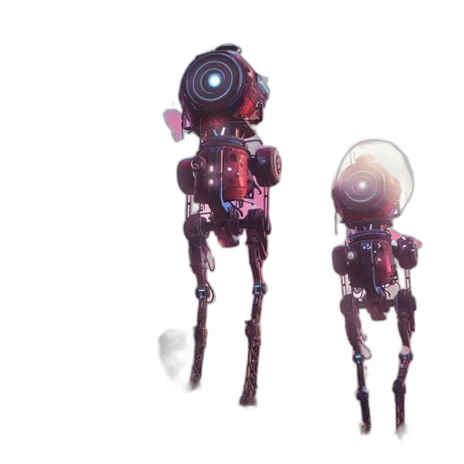 robot, jewelry, creature, staff transparent PNG cut-out