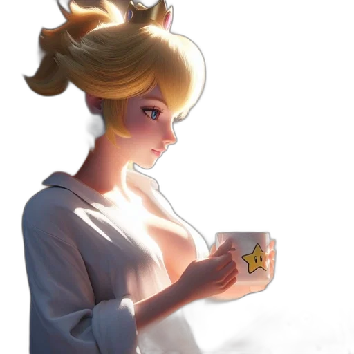 crown, dress, staff, concept art transparent PNG cut-out