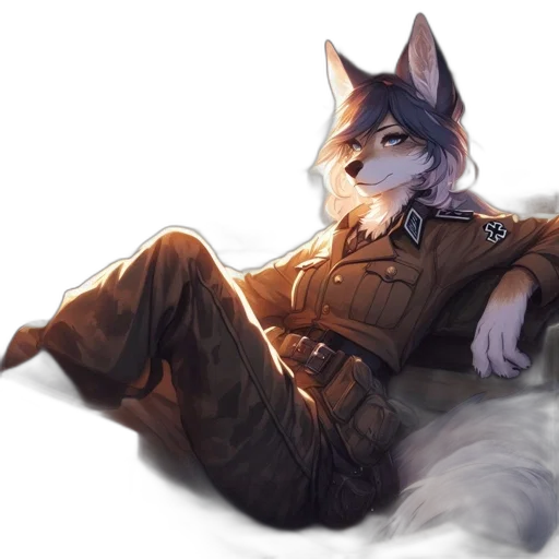 jacket, staff, animal, creature transparent PNG cut-out