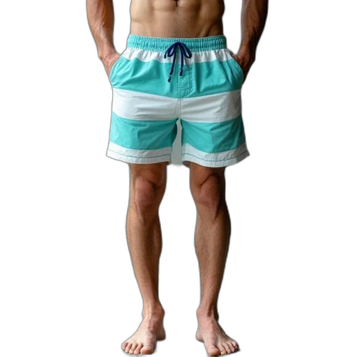 3d render, photorealistic, vaporwave, beach transparent PNG cut-out