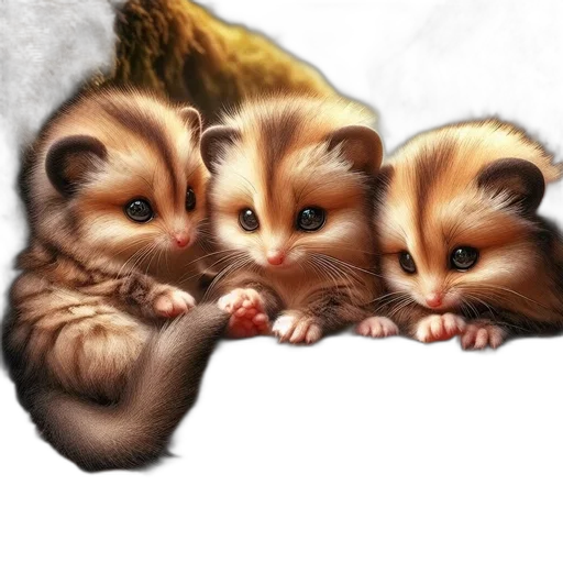 animal, photorealistic, oil painting, concept art transparent PNG cut-out