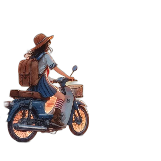 hat, jacket, robot, car transparent PNG cut-out