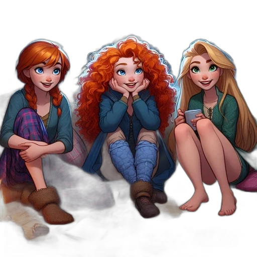 fantasy art, concept art, cartoon, watercolor transparent PNG cut-out