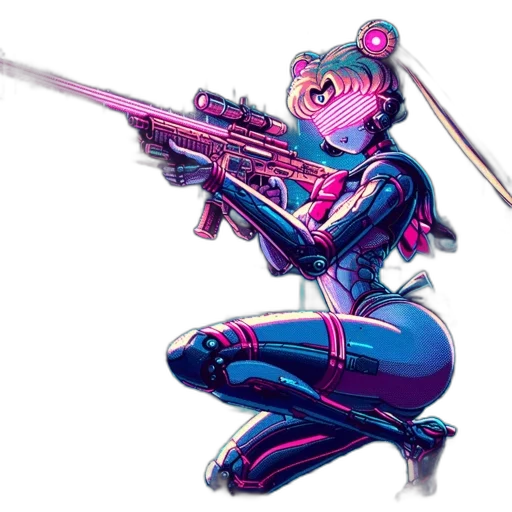 weapon, staff, concept art, cyberpunk transparent PNG cut-out