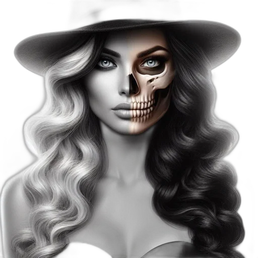 face, mask, hat, fantasy art transparent PNG cut-out