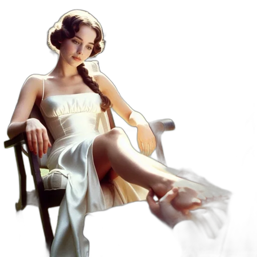 dress, jewelry, photorealistic, oil painting transparent PNG cut-out